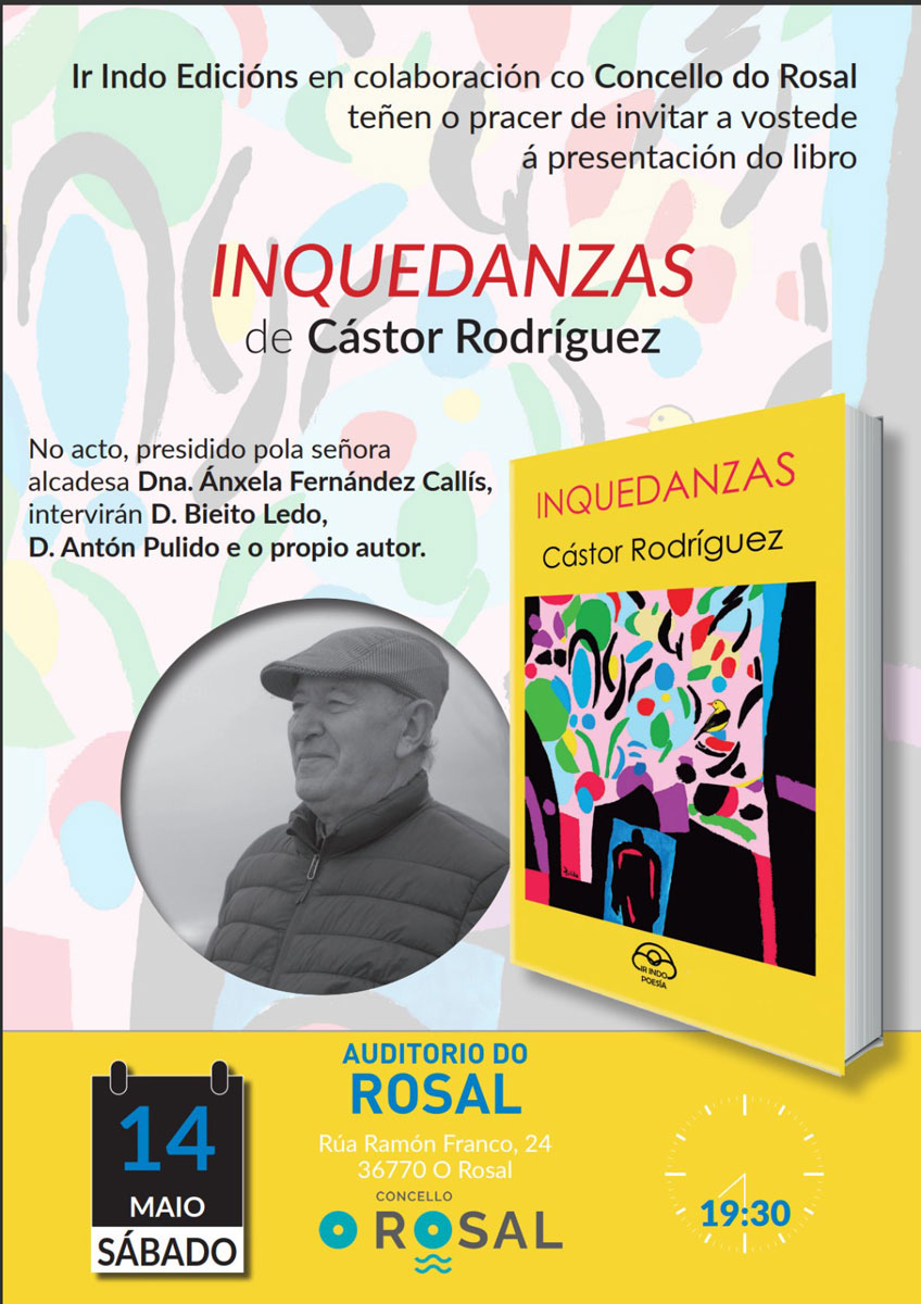 O rosaleiro Cástor Rodríguez presenta as súas ‘Inquedanzas’ no auditorio municipal