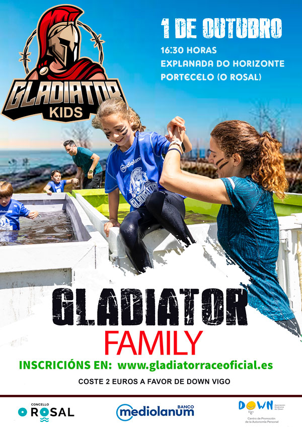 Nenos e nenas amosarán a súa garra e valentía na Gladiator Family